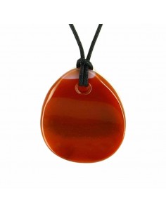 COLLIER PIERRE CORNALINE VAGUE