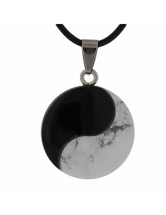 COLLIER YIN ET YANG PIERRE NATURELLE