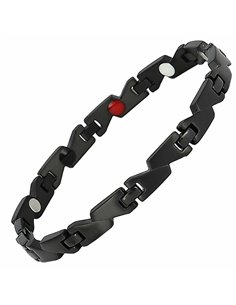 BRACELET MAGNÉTIQUE ZIGZAG NOIR