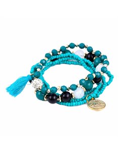 BRACELET PERLES TURQUOISE