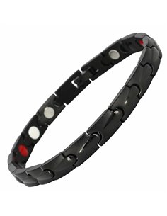 BRACELET MAGNETIQUE GOUTTES NOIRES ANTISTRESS ET ANTIDOULEUR DE MAGNÉTOTHÉRAPIE