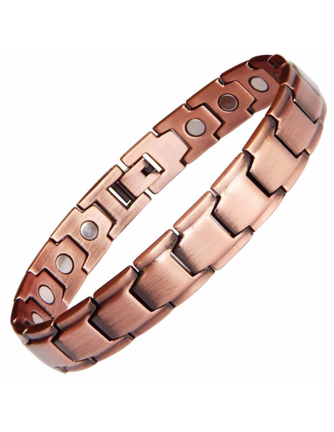 MacCopper Bracelet magnétique pour homme en cuivre pur à 99,9 % ave