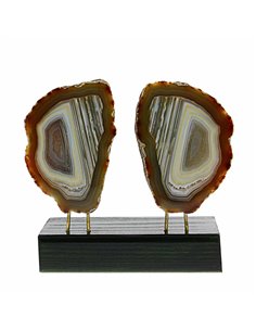 AGATE GÉODE EN PAIRE SUR SOCLE 05