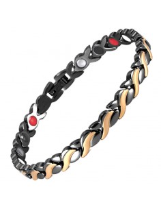 BRACELET MAGNÉTIQUE FEMME ACIER  TULIPE DUO MODELE
