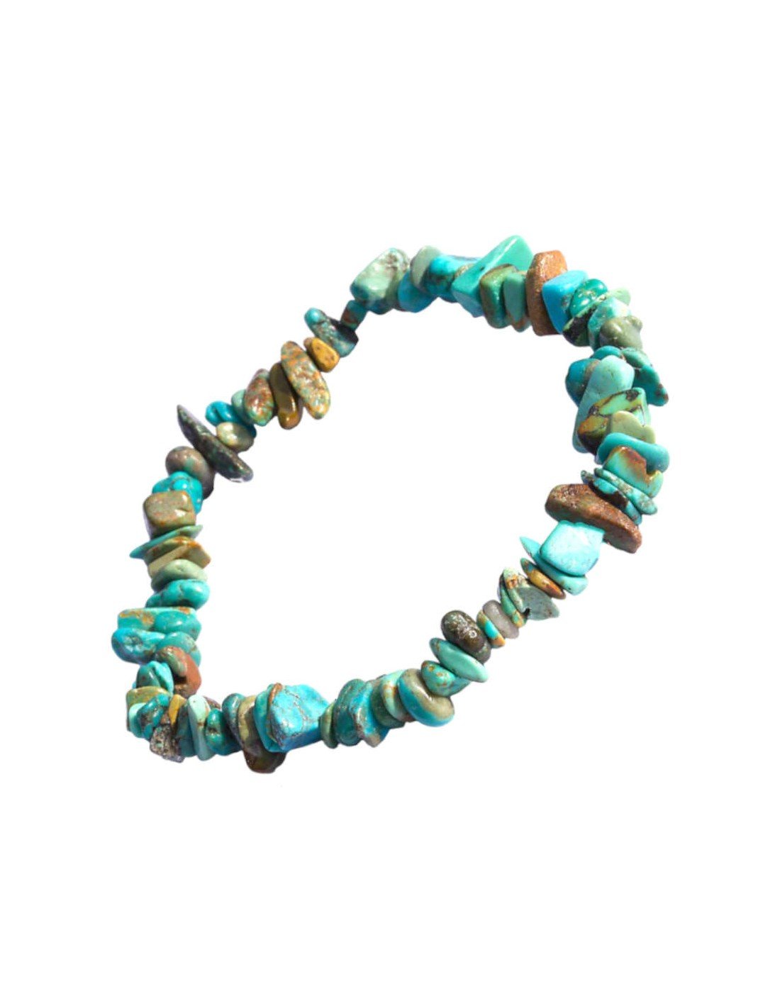 bracelet style baroque en pierre naturelle turquoise