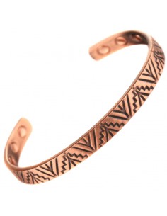 Bracelet jonc en cuivre avec aimants pour soulager les douleurs articulaires