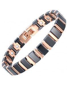 Bracelet magnétique en céramique noire - Triton