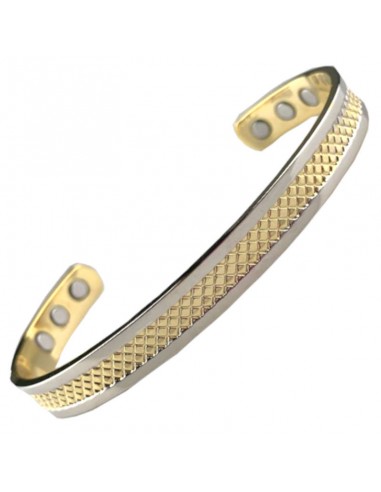 Bracelet magnétique en cuivre 2 couleurs d'or - Onada