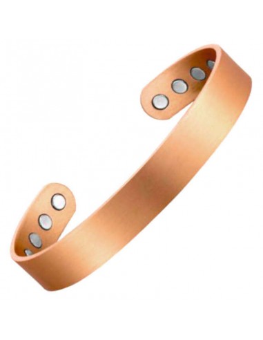 Bracelet jonc magnétique en cuivre, soulage naturellement les rhumatismes