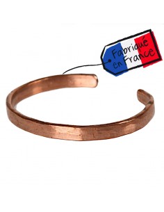 Bracelet magnétique en cuivre, Bracelet manchette martelé pour soulager la  douleur, Bijoux en cuivre -  France