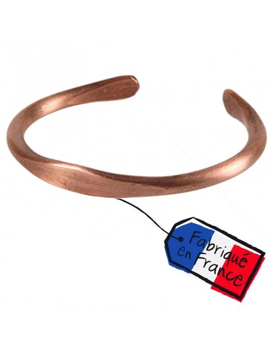Bracelet artisanal en pur cuivre massif - Héra