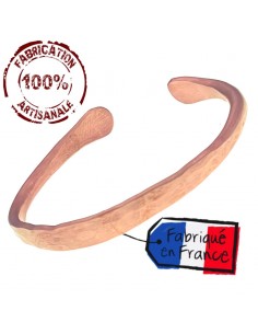 Bracelet artisanal en cuivre massif - Dharma doré