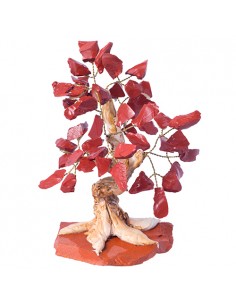 Arbre de vie bonsaï jaspe rouge